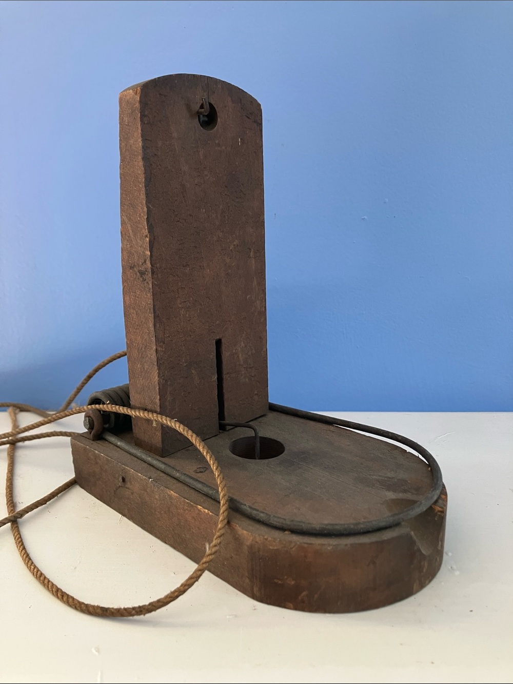 Antique Star Rat Trap - Lowell Manufacturing - Erie PA - Spring Loaded Wood Trap